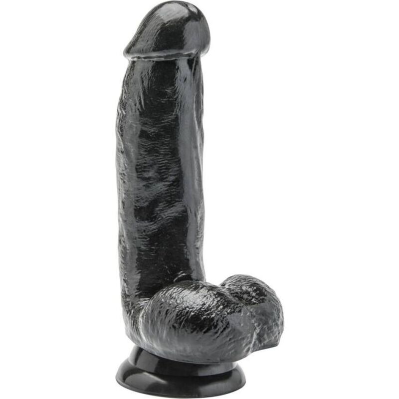 DILDO 12 CM WITH BALLS BLACK