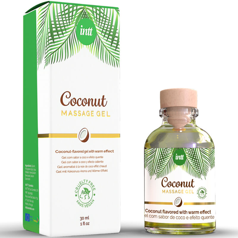 VEGAN MASSAGE GEL WITH COCONUT FLAVOR AND HEATING EFFECT - Image 2