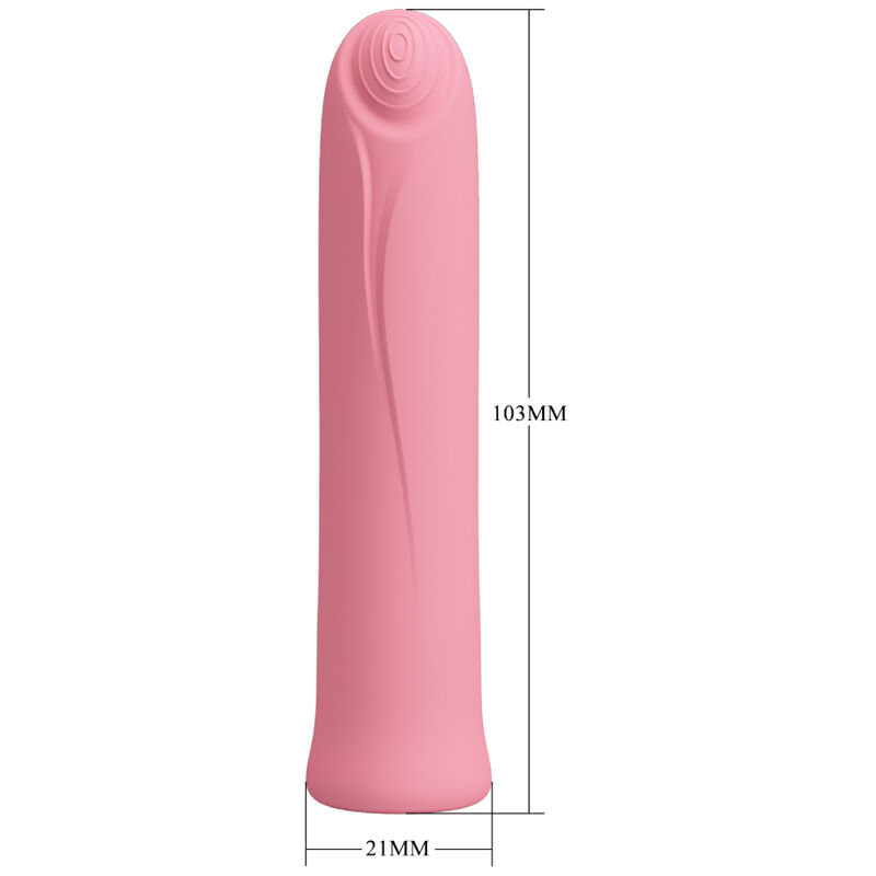 CURTIS MINI SUPER POWER VIBRATOR 12 PINK SILICONE VIBRATIONS - Image 5