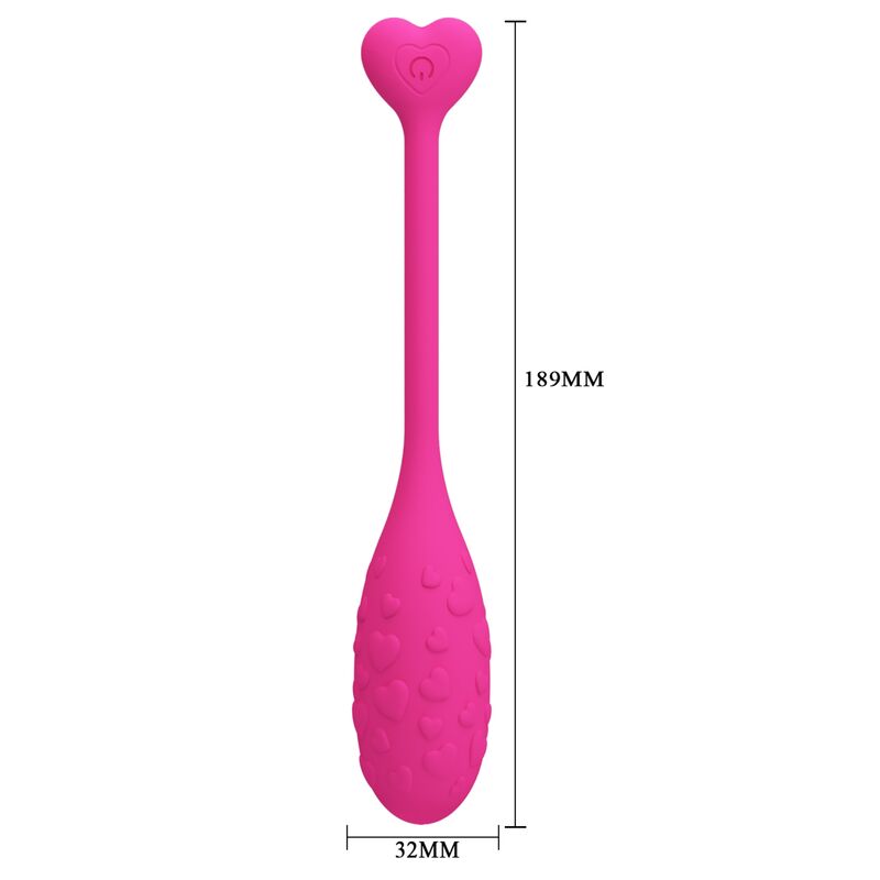 APP CONTROLLED PINK FISHER VIBRATING EGG - Image 4