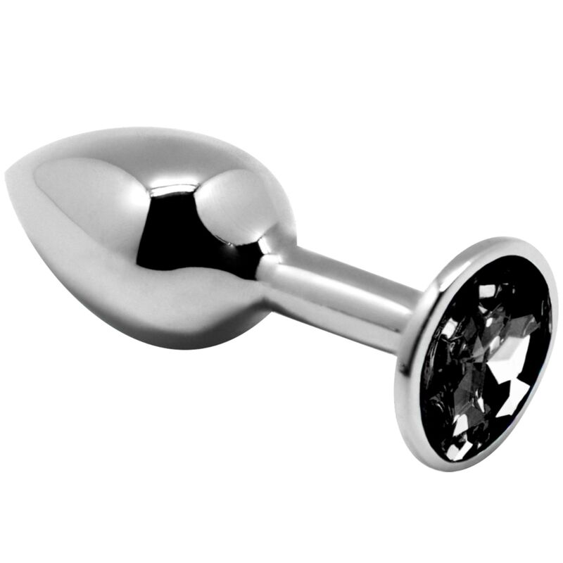 ANAL PLEASURE MINI PLUG METAL BLACK SIZE S