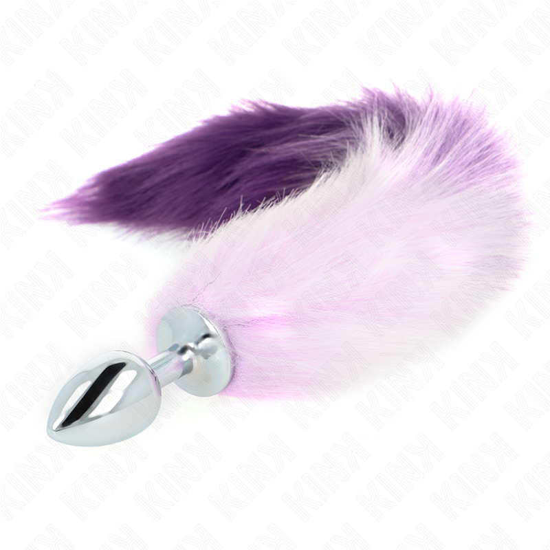 ANAL PLUG SIZE S 7 X 3 CM WITH SYNTHETIC TAIL 40 CM PURPLE - Image 2