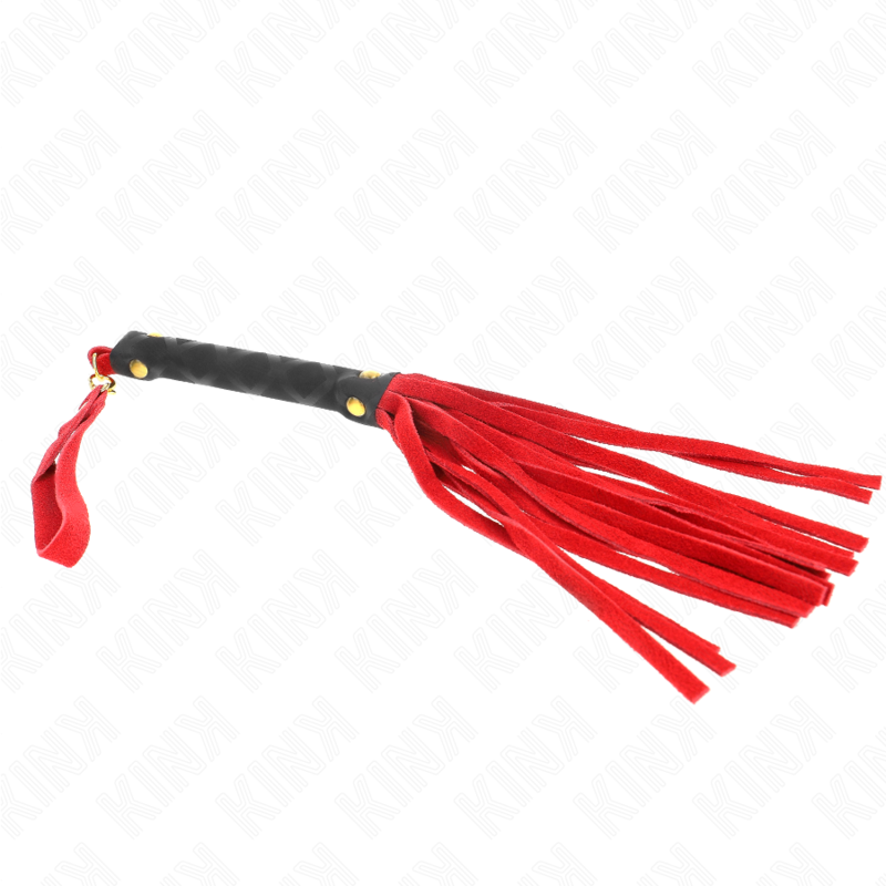 RED SUEDE MINI WHIP 30 CM - Image 4