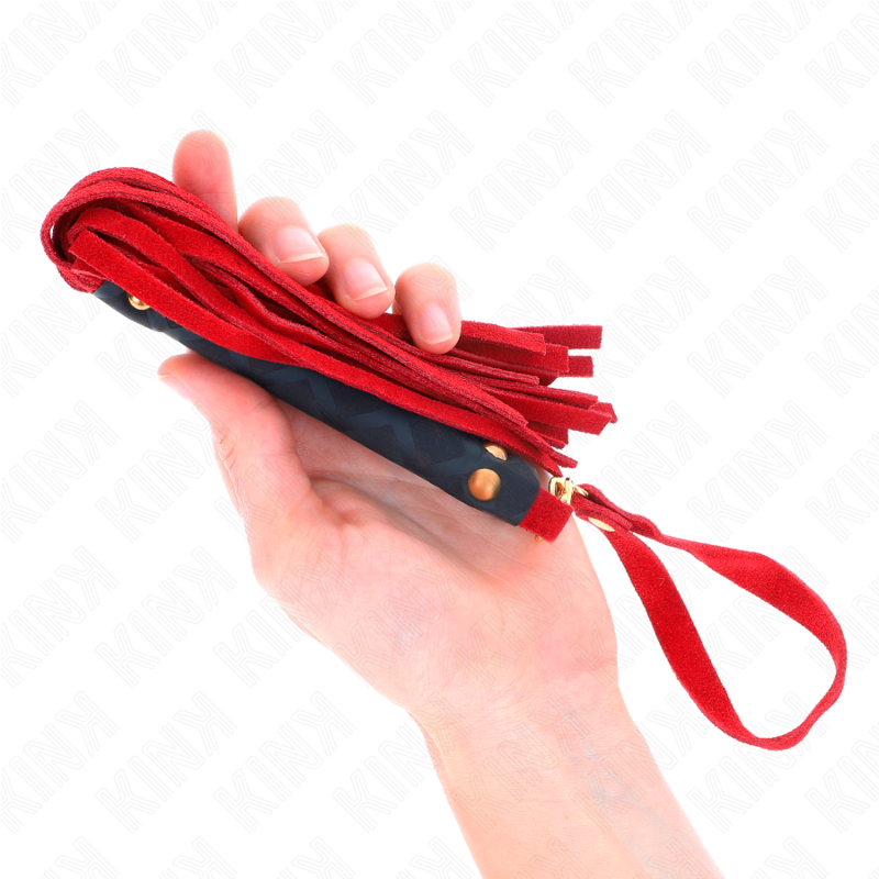 RED SUEDE MINI WHIP 30 CM - Image 2