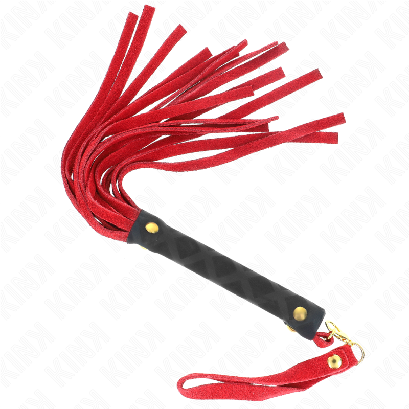 RED SUEDE MINI WHIP 30 CM