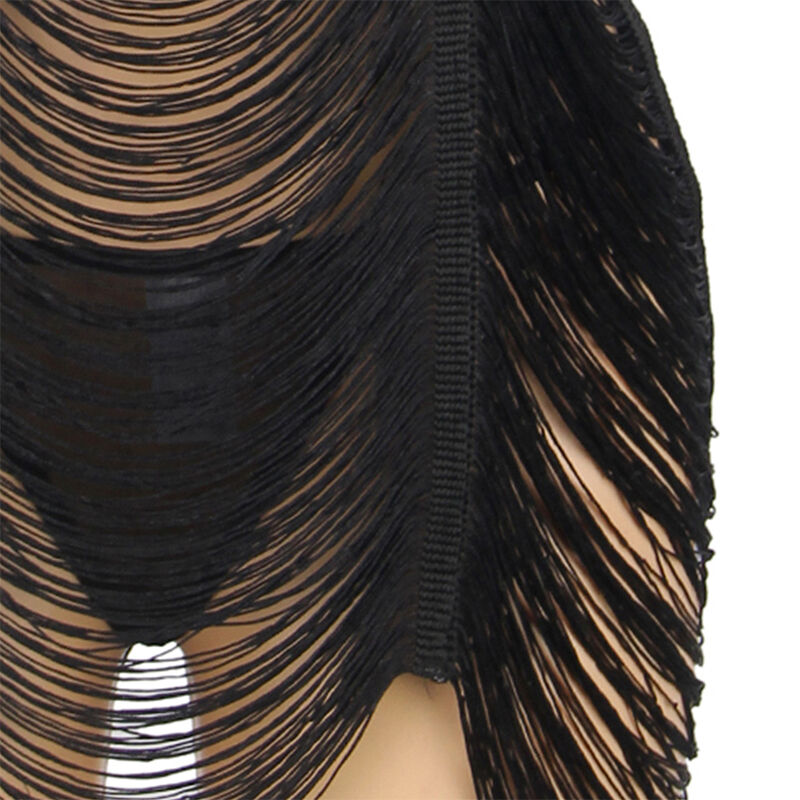 954239 STRAPPY DRESS + THONG BLACK L/XL - Image 4