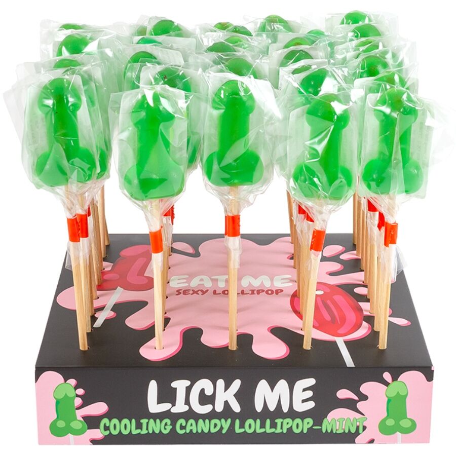 MINT CANDY PENIS LOLLIPOP DISPLAY WITH COLD EFFECT (40 UNITS)