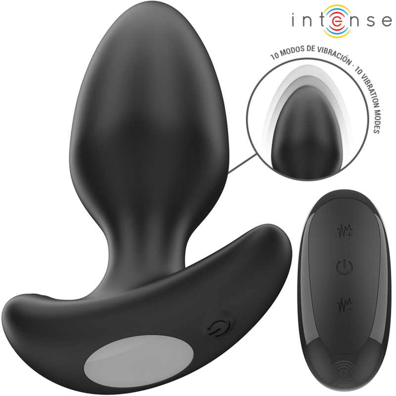 JOEY ANAL PLUG 10 VIBRATIONS BLACK REMOTE CONTROL - Image 2