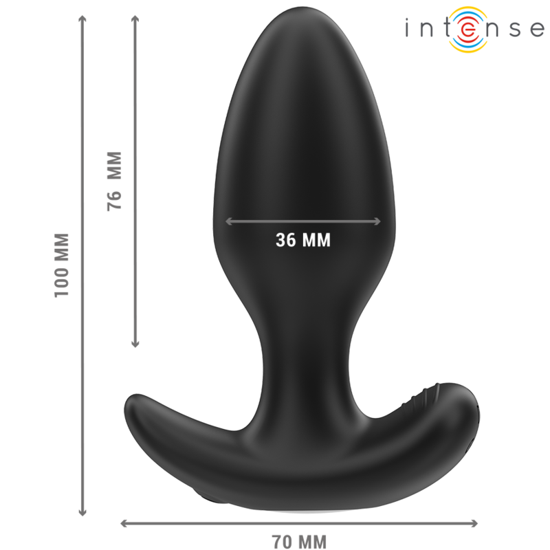 JOEY ANAL PLUG 10 VIBRATIONS BLACK REMOTE CONTROL - Image 3