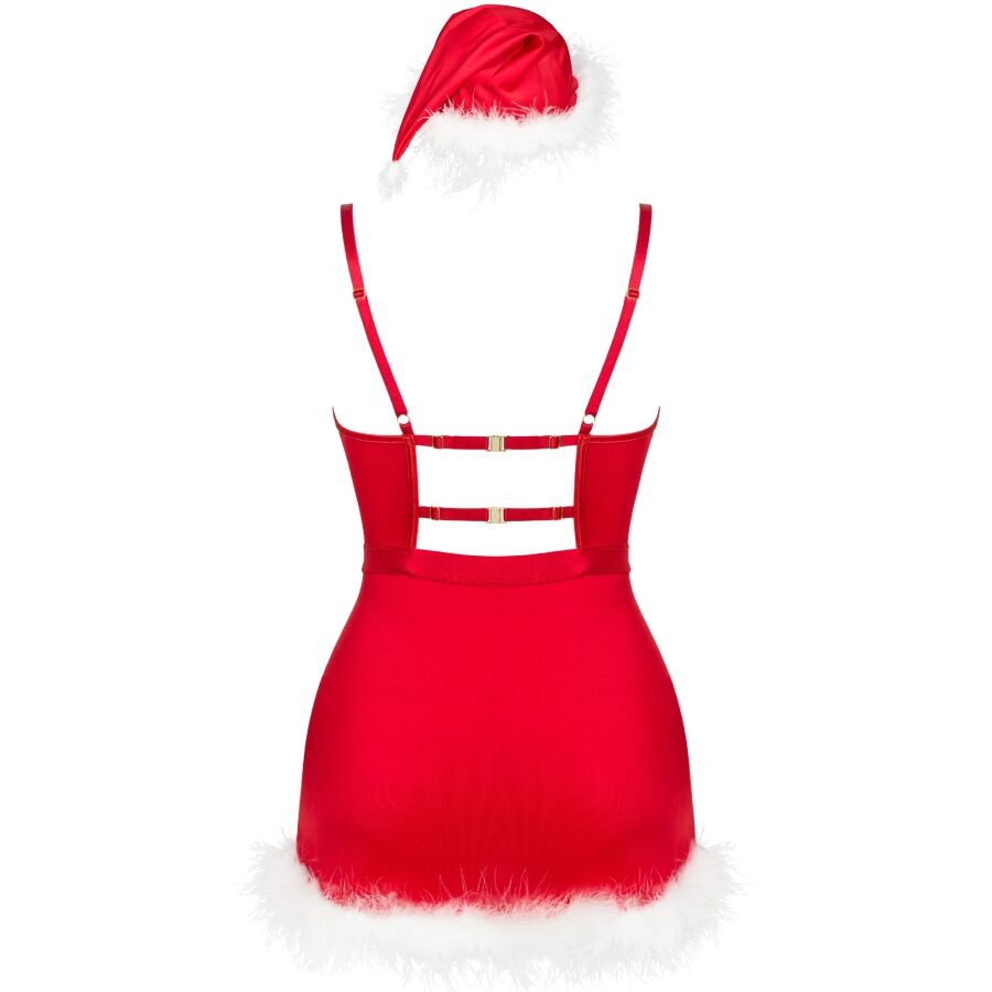AGETHE LC 90607 CHEMISE + THONG + CHRISTMAS HAT L/XL - Image 5
