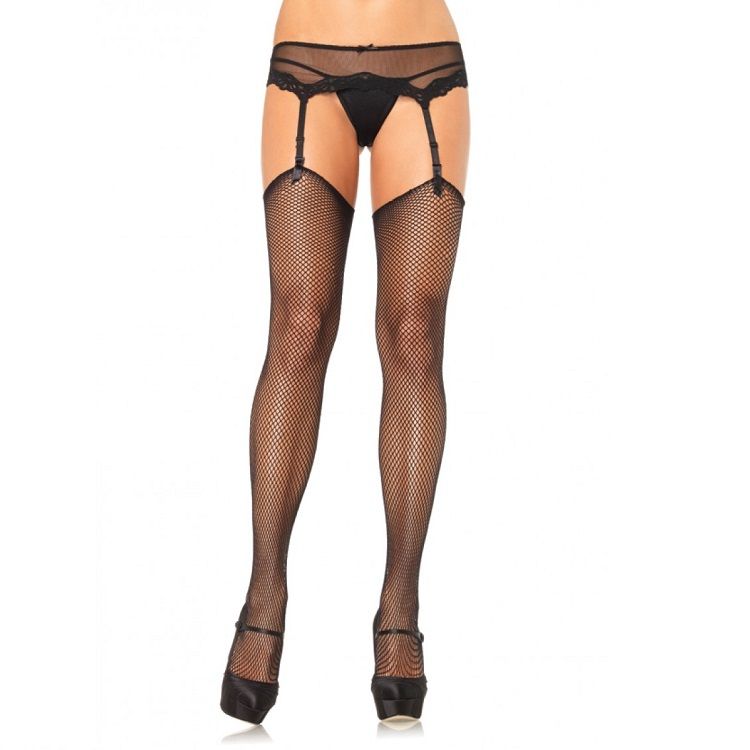 NET STOCKINGS WITHOUT SUPERIOR SELF-ADHESIVE SILICONE