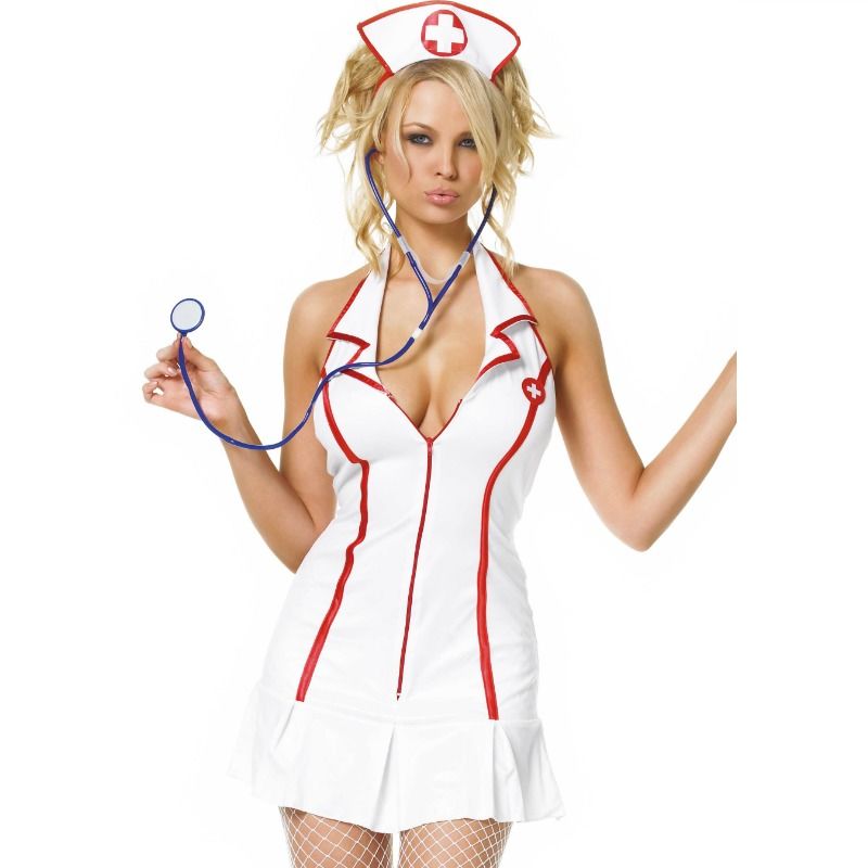 COSTUMES HEAD NURSE DRESS 3 PIECES SET SIZE S/M - Image 2