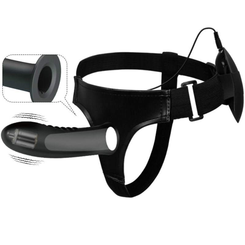 MYRON STRAP ON WITH VIBRATION AND HOLLOW DILDO - Image 5