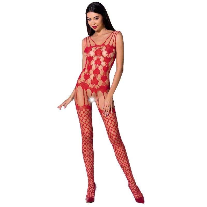 WOMAN BS067 RED BODYSTOCKING ONE SIZE