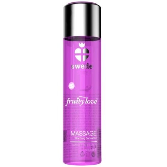 FRUITY LOVE WARMING EFFECT MASSAGE OIL PINK RASPBERRY AND RHUBARB 60 ML