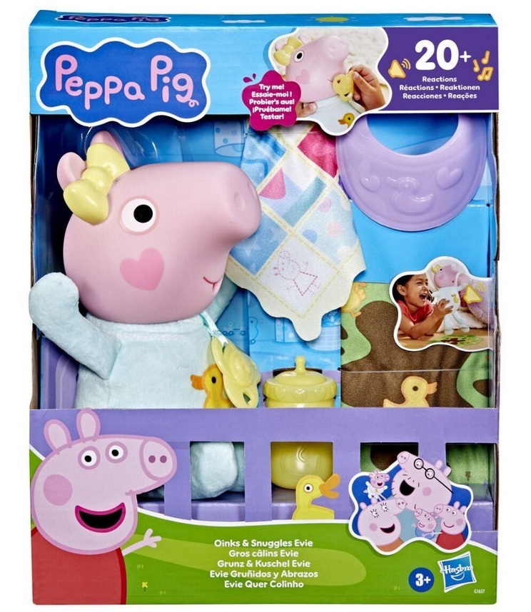 Pipsa Pig oigamine ja kallistamine, interaktiivne mängukomplekt