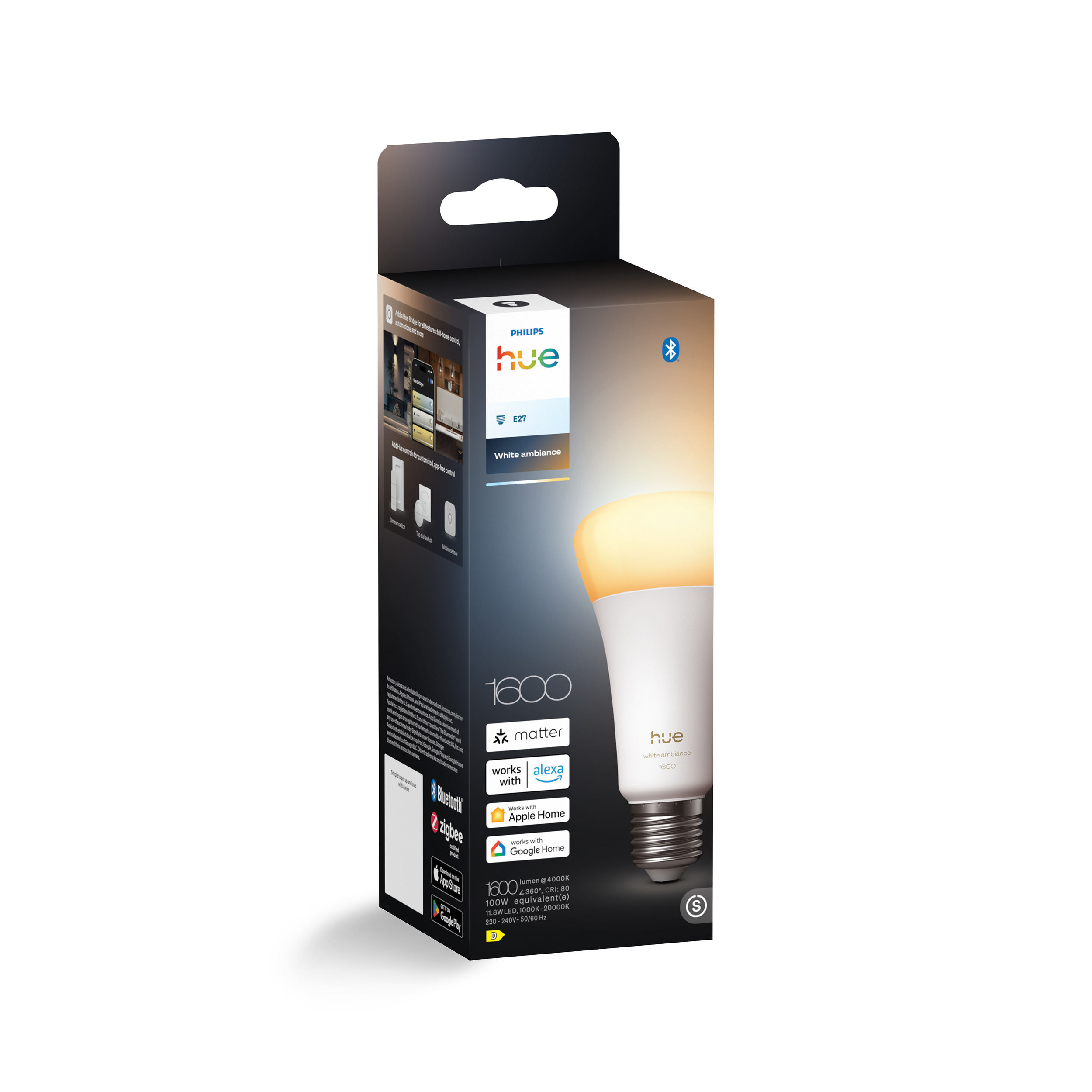 Philips Hue LED-nutipirn, valge meeleolu, E27, 1600 lm - Image 2