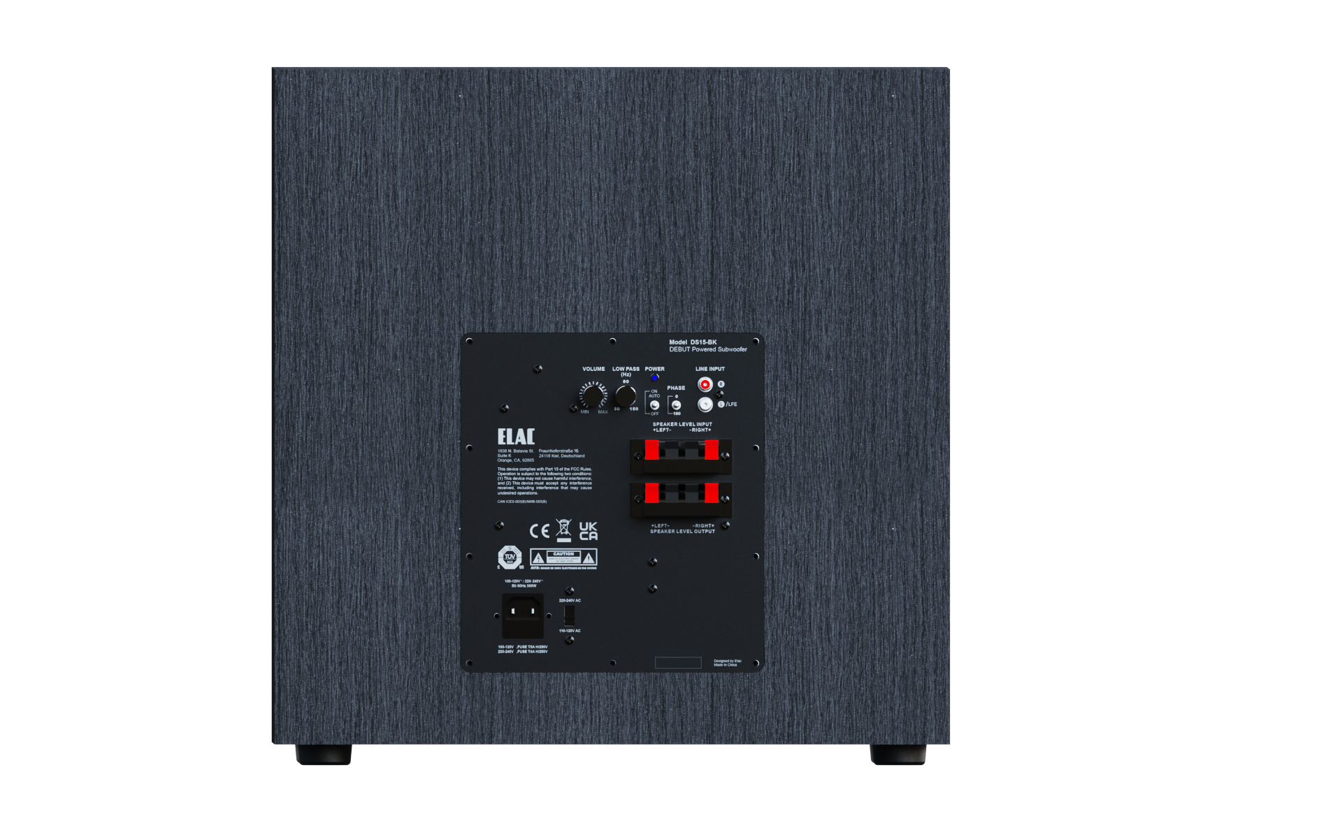 ELAC Debut 3.0 DS153 aktiivsubwoofer, must - Image 4