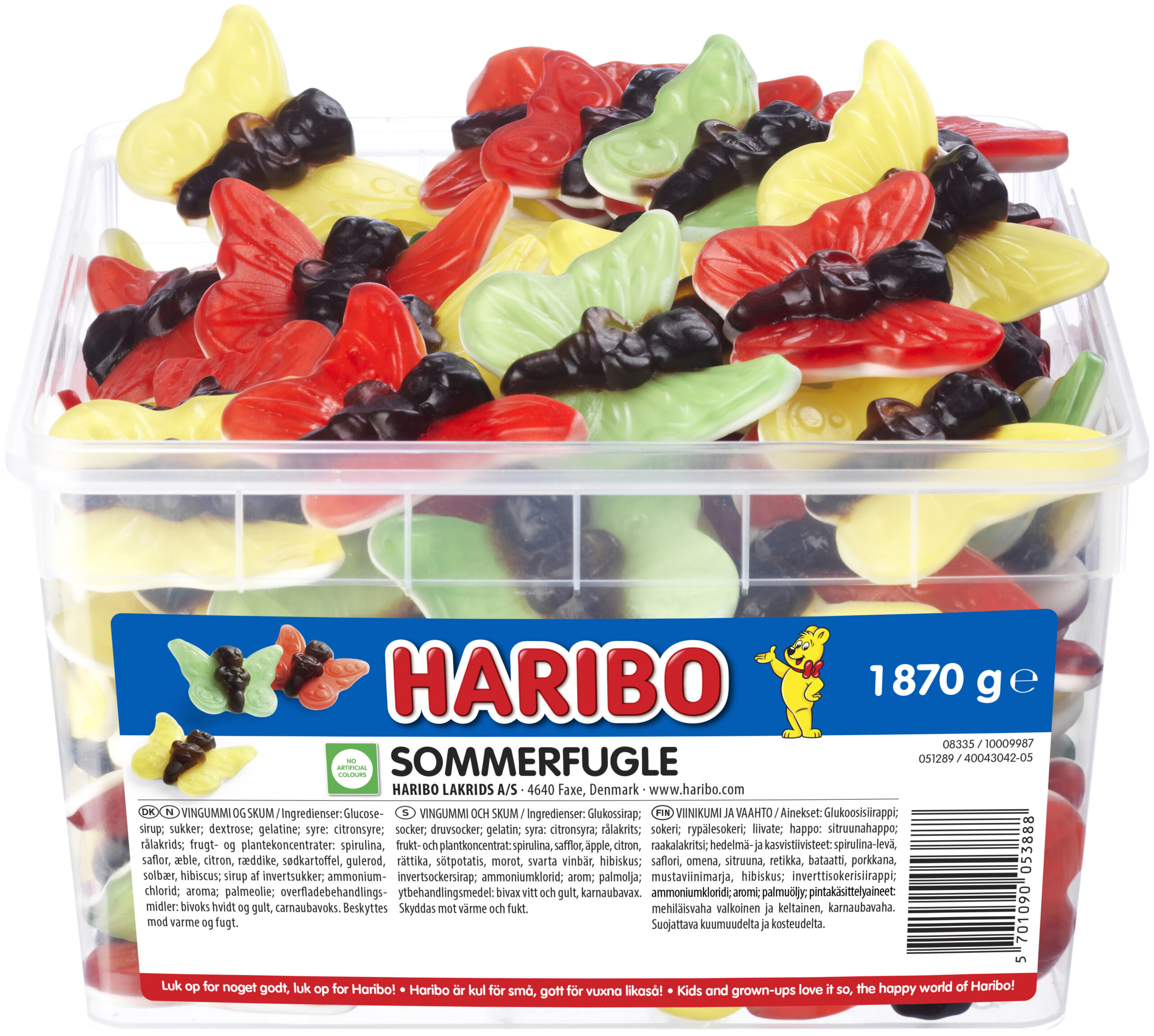 Haribo Butterfly lahtised kommid, 1,87 kg