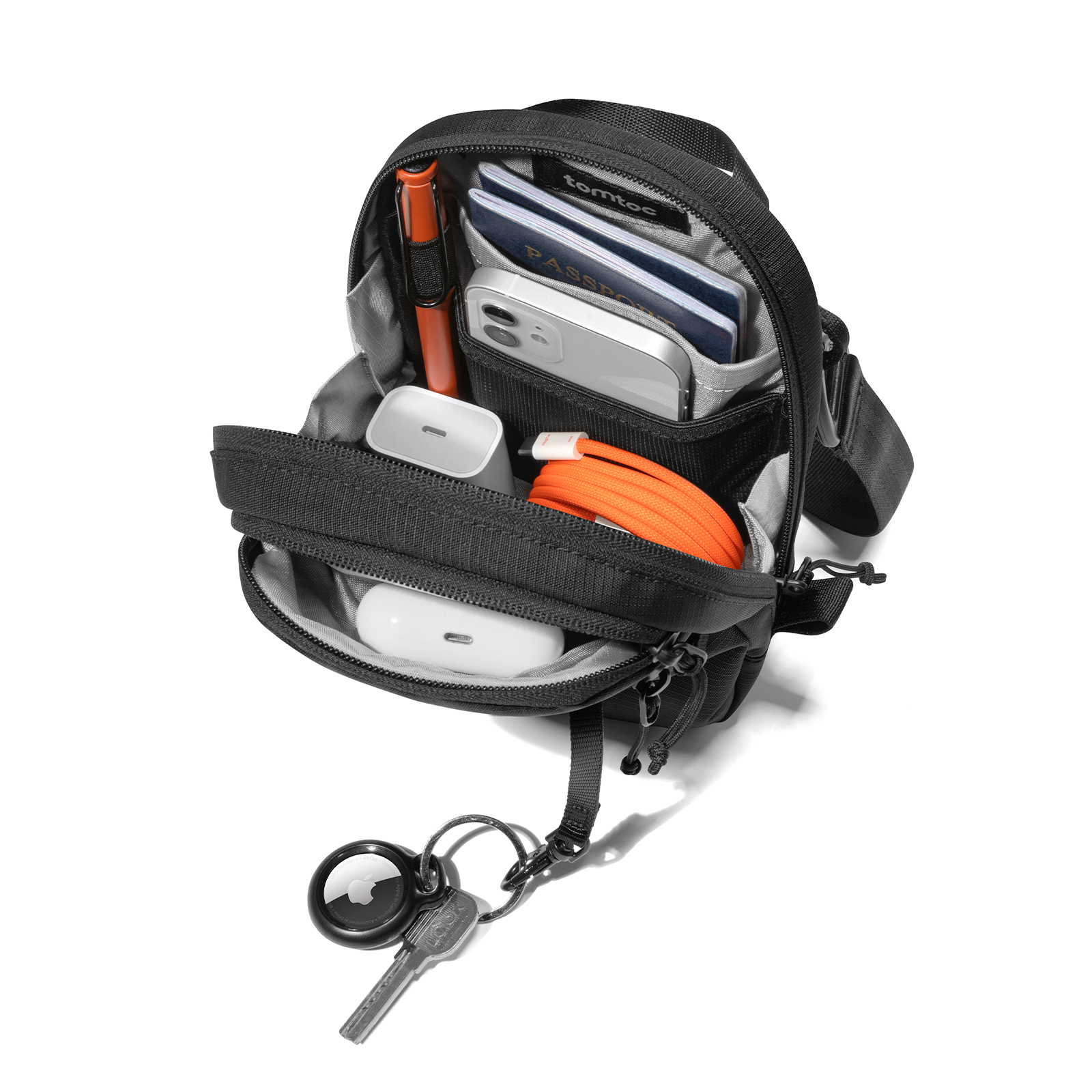 tomtoc Aviator-T37 õlakott, must - Image 4