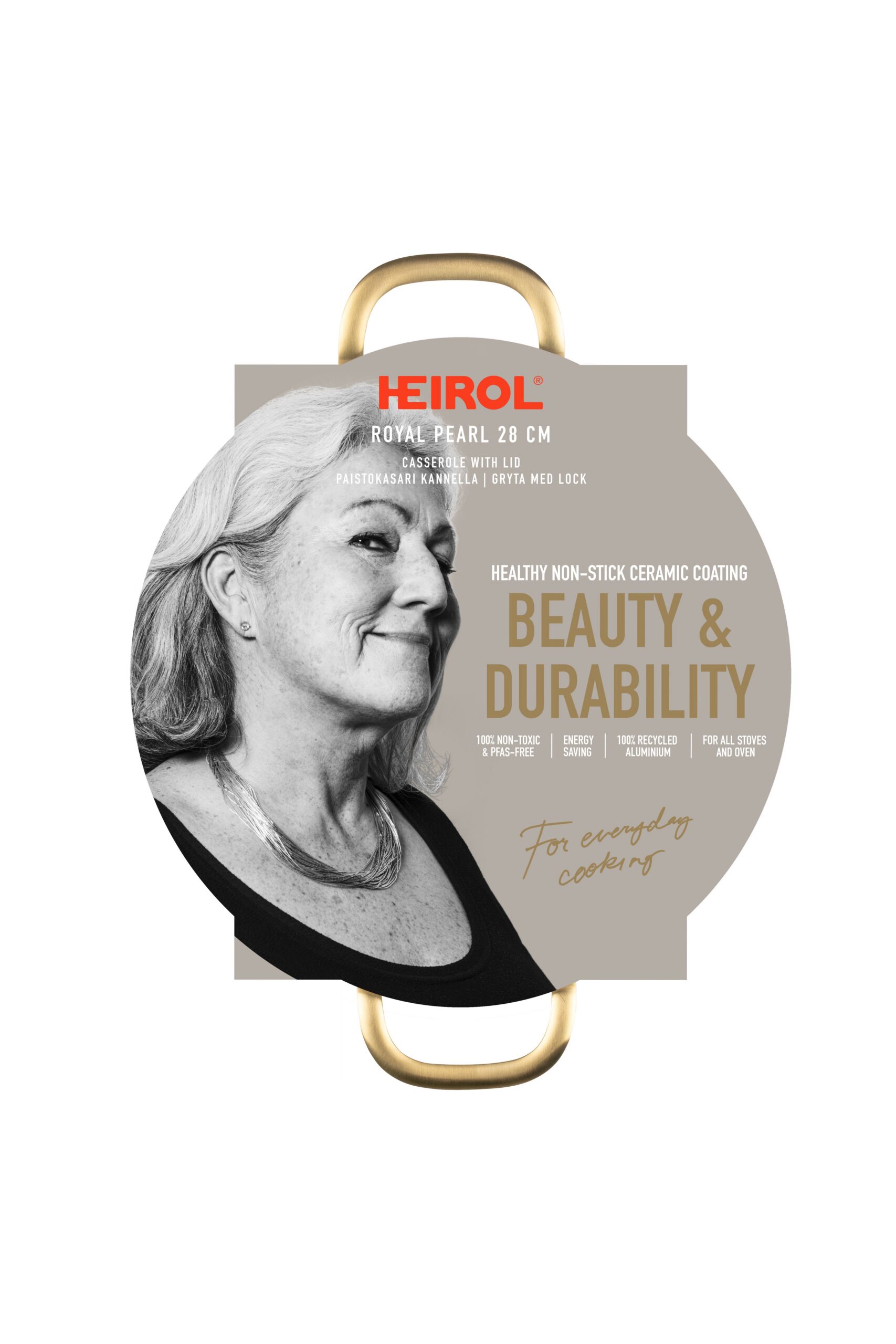 Heirol Royal Pearl praepann kaanega, 28 cm, 4,1 l - Image 4