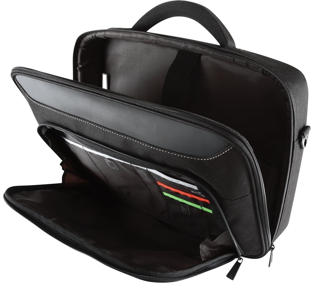 TargusClassic+ 17-18" karbikujuline arvutikorpus, must/punane - Image 3