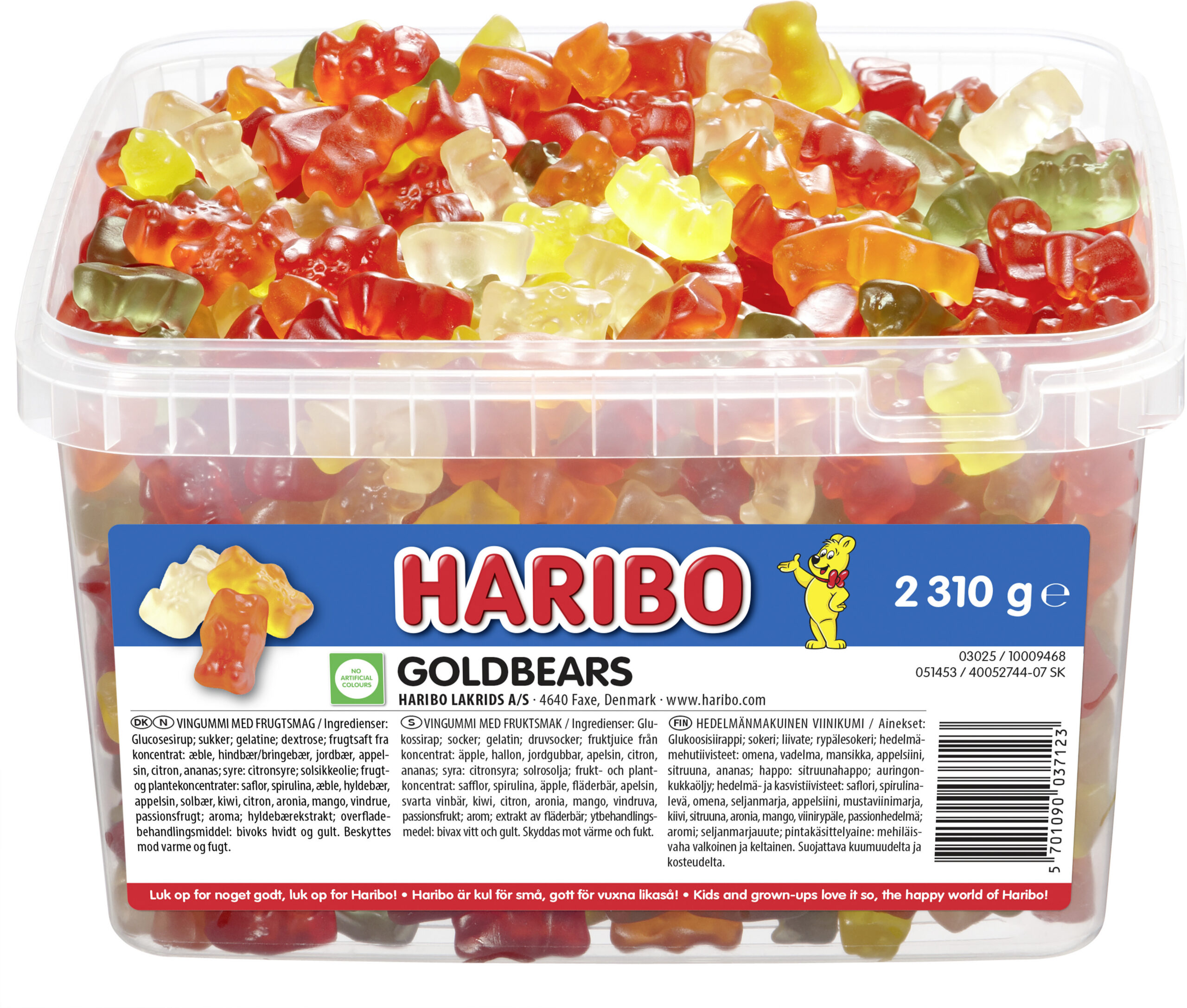 HARIBO Goldbären lahtised kommid, 2,3 kg