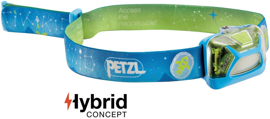 Petzl TIKKID - pealamp, 20 lm, sinine/roheline