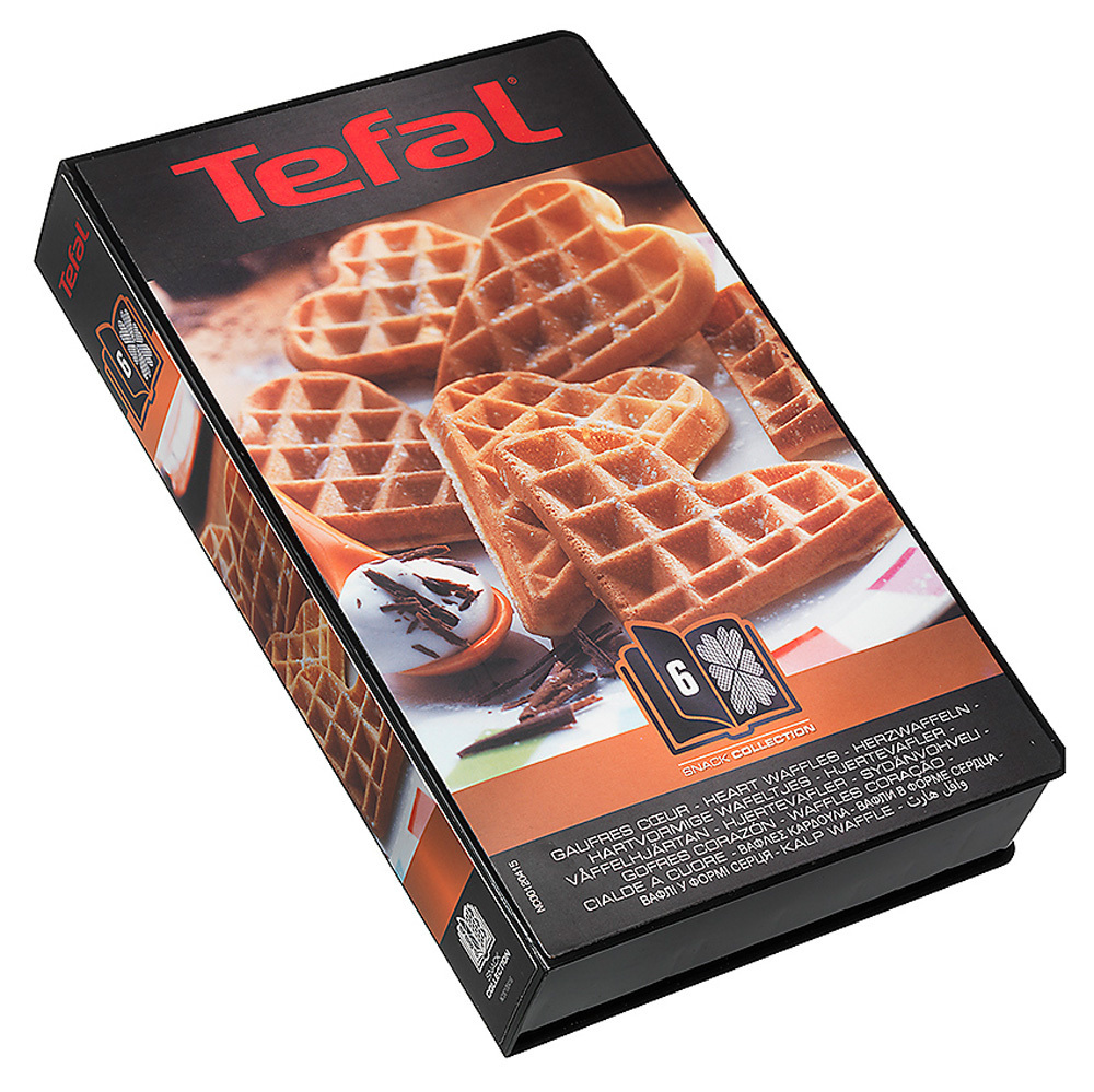 Tefal Snack Collection - Küpsetusplaadid: 6 südamekujulist vahvlit