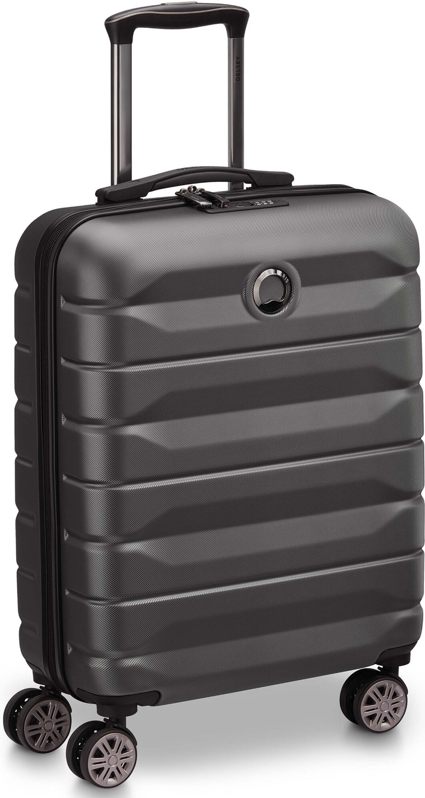 Delsey Air Armour Slim 55 cm kohver, must