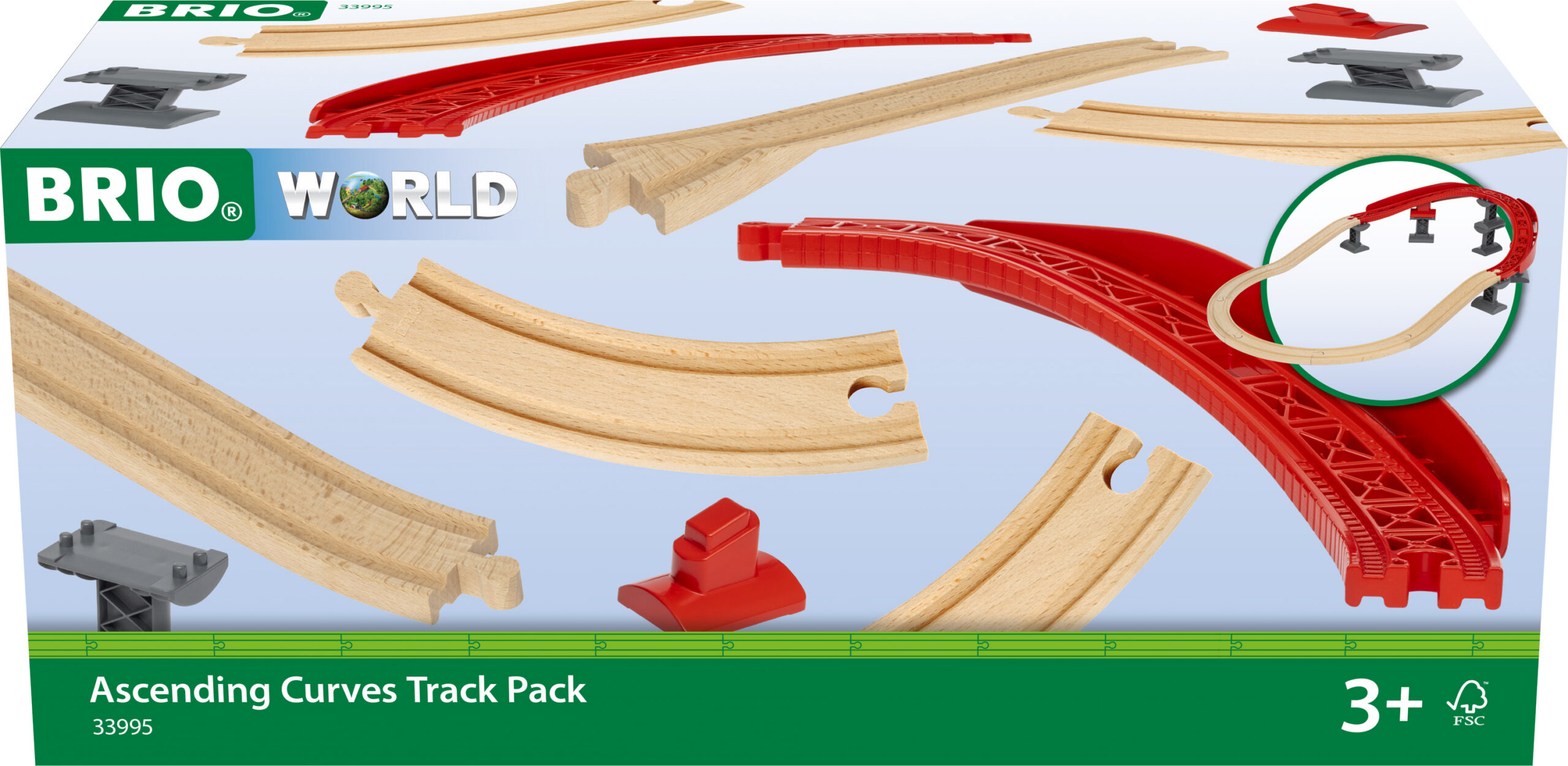 BRIO World 33995 Rising Curves rajakomplekt