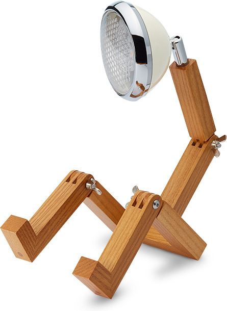 Mr. Wattson Mini laualamp, vintage valge