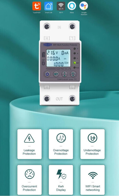 TOMZN PD-63LW WiFi-ga juhitav nutikas relee - Image 3