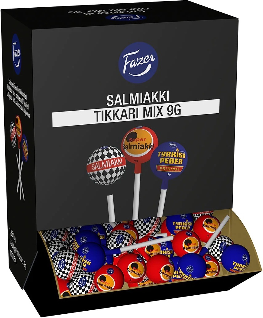 Fazer Salmiakki Mix pulgakomm, 1,3 kg