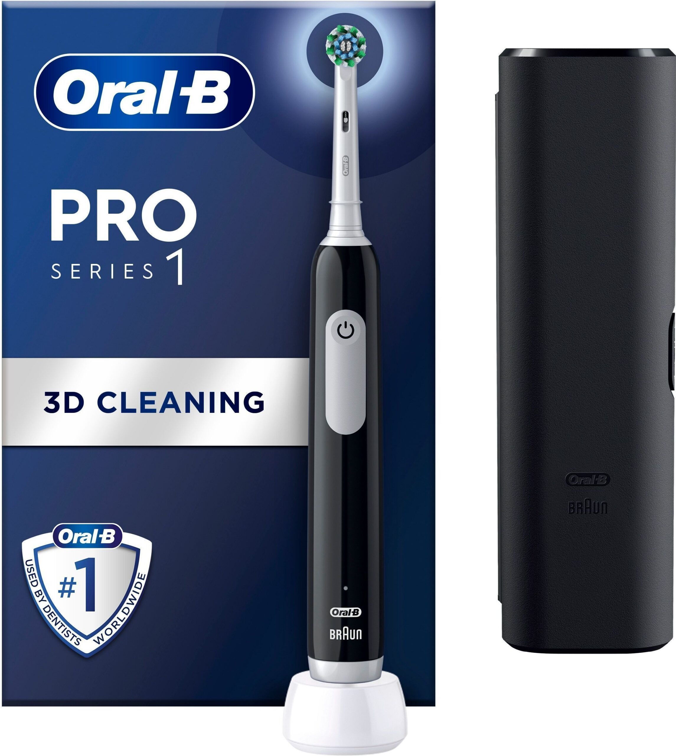 Oral-B Pro 1. seeria elektriline hambahari, must