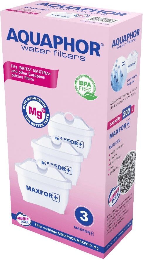 Aquaphor Maxfor+ magneesiumveefilter, 3 tk