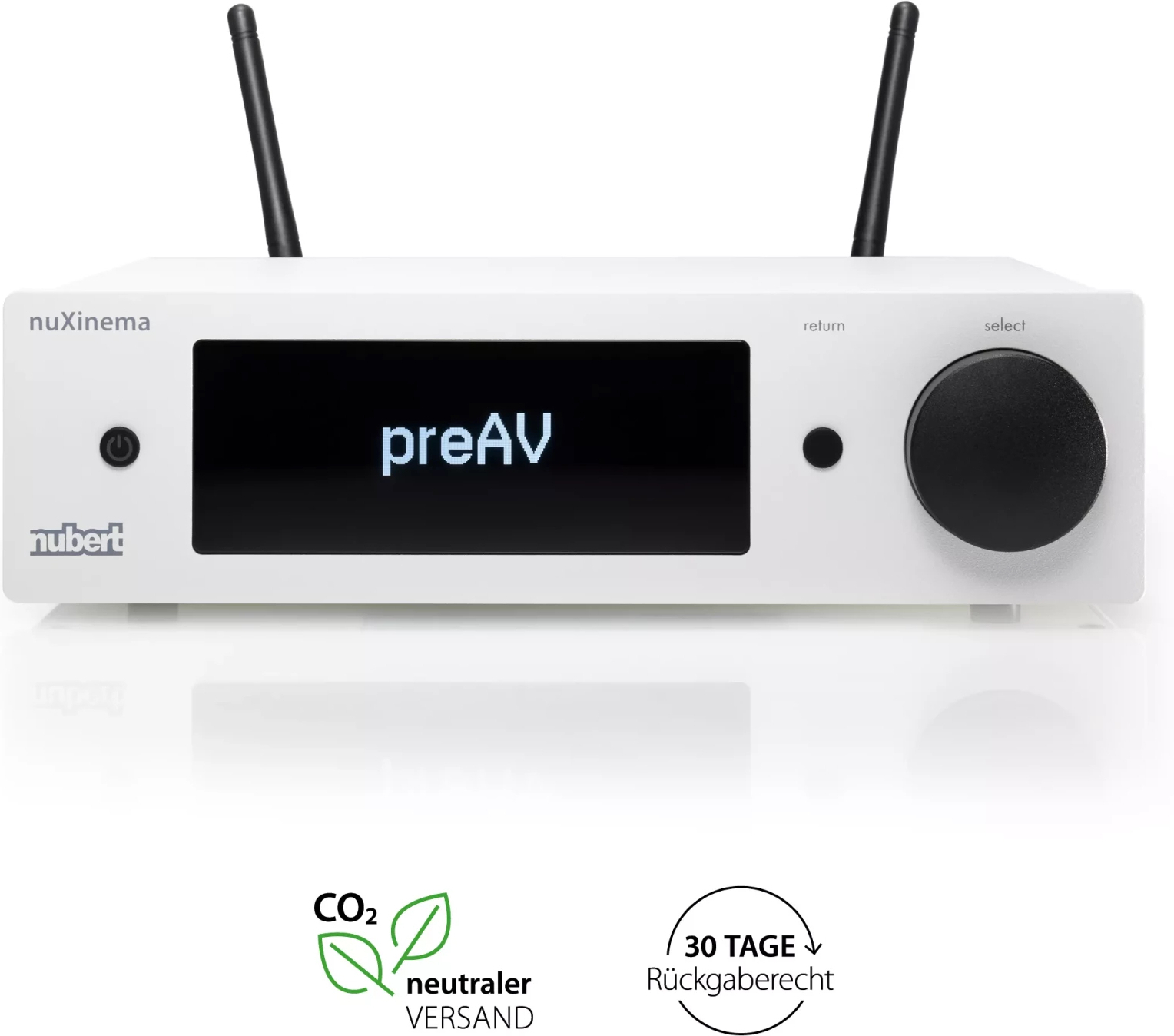 Nubert nuXinema preAV eelvõimendi, valge