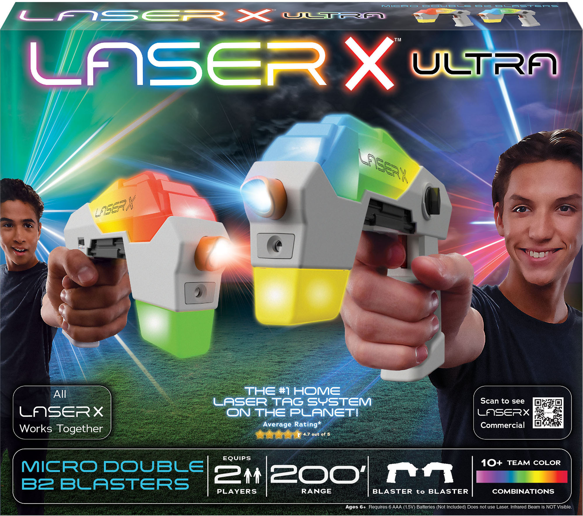 Laser X Ultra Micro Double Blaster to Blaster laserrelvamäng