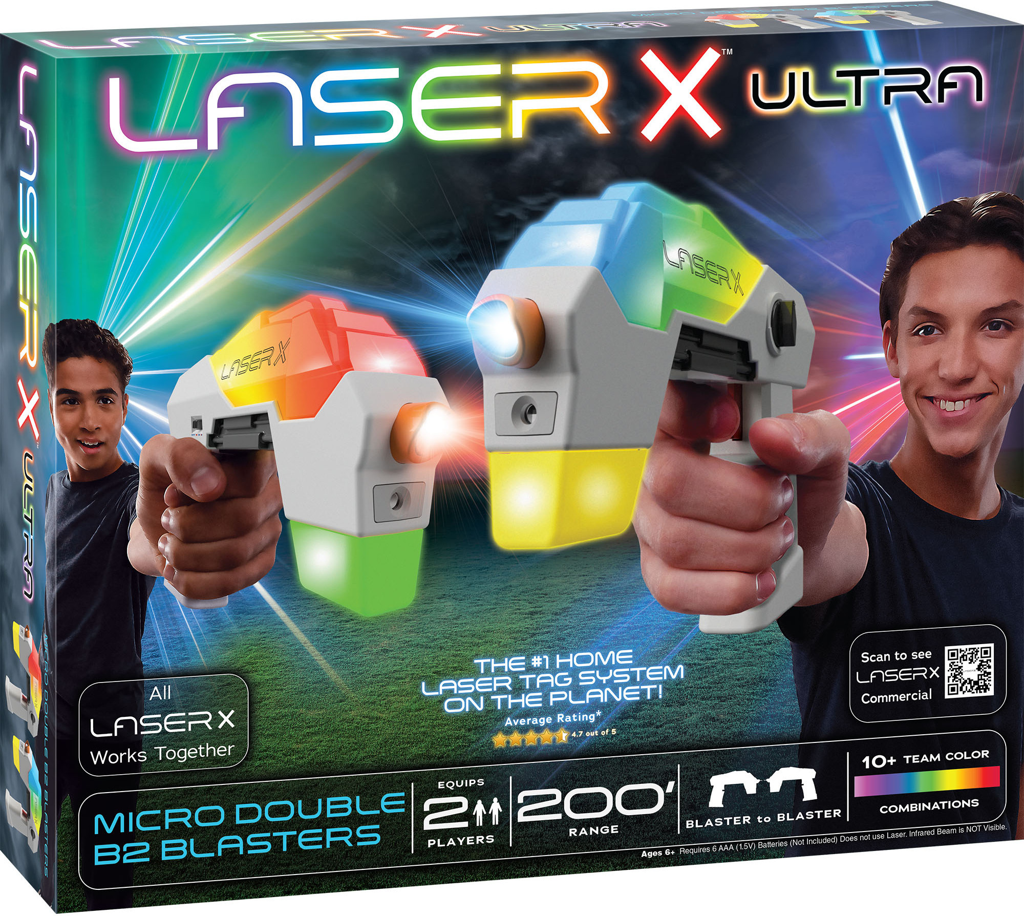 Laser X Ultra Micro Double Blaster to Blaster laserrelvamäng - Image 2
