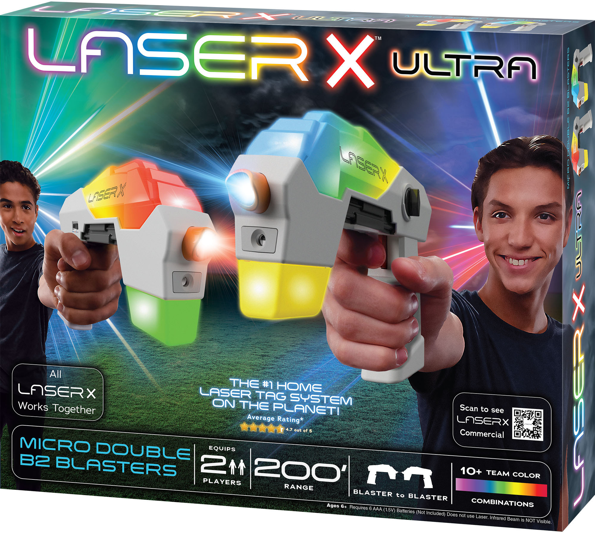 Laser X Ultra Micro Double Blaster to Blaster laserrelvamäng - Image 3