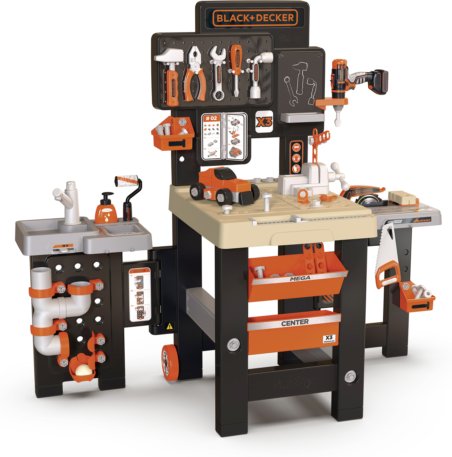 Smoby Black & Decker Mega Center tööriistapink