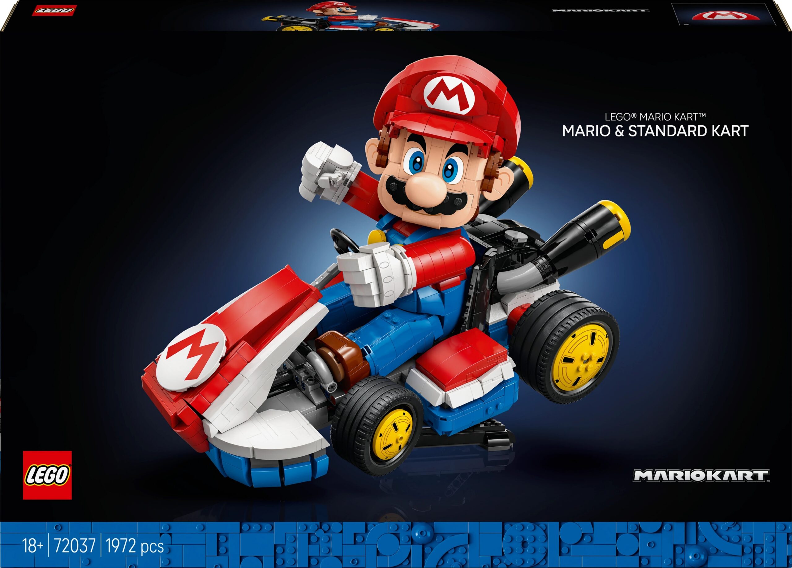 LEGO Super Mario 72037 Mario Kart: Mario ja Standard Kart