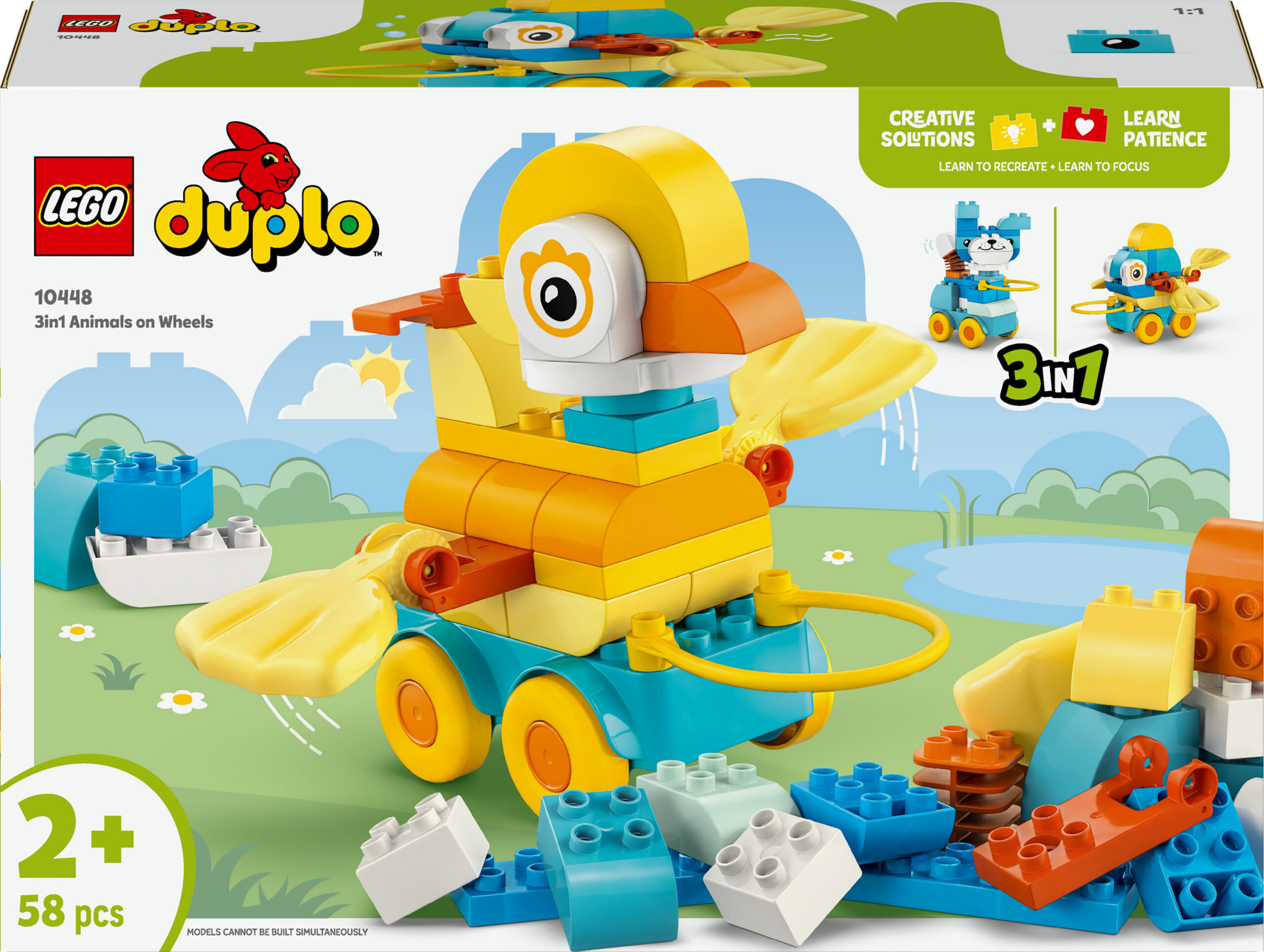 LEGO Duplo 10448 - Loomad ratastel - 3in1 komplekt