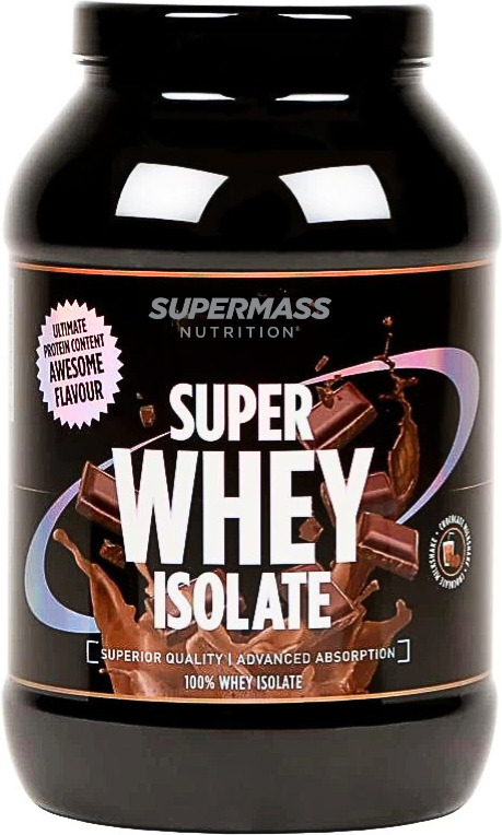 Supermass Nutrition Super Whey Isolate valgupulber, šokolaadipiimakokteil, 1,3 kg