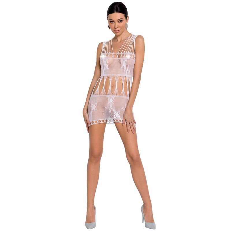 WOMAN BS090 WHITE BODYSTOCKING ONE SIZE