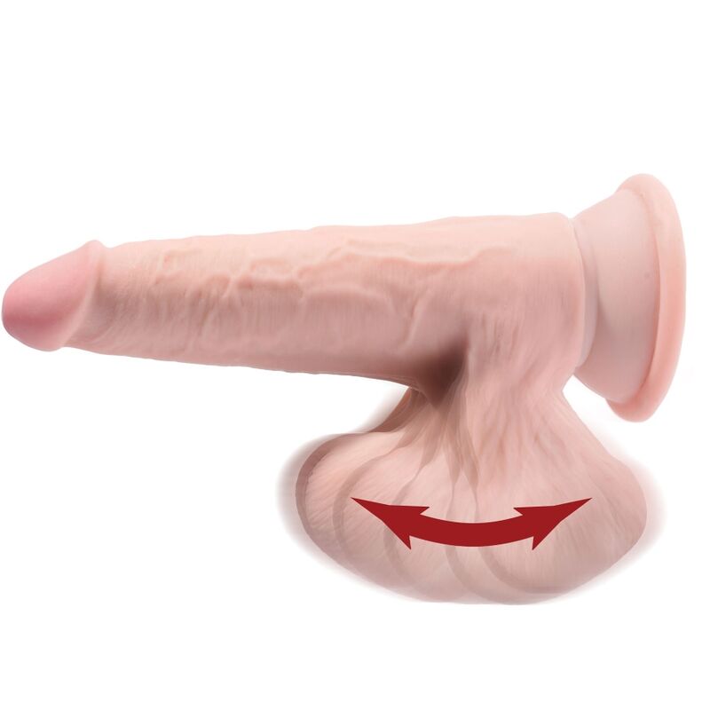 PLUS 3D DILDO SWINGING BALLS 15.2 CM LIGHT SKIN - Image 4
