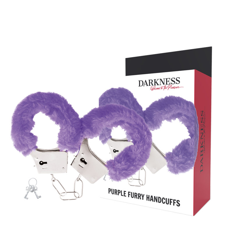 LILAC LINED METAL HANDCUFFS