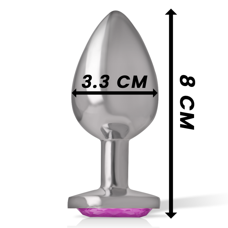ALUMINUM METAL ANAL PLUG PINK HEART SIZE M - Image 4