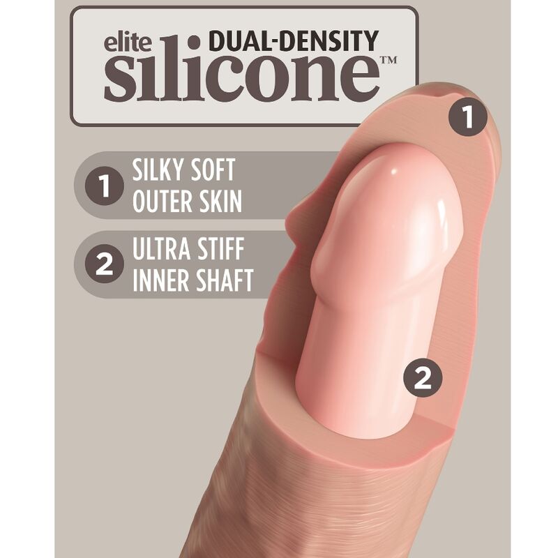 ELITE REALISTIC SILICONE DILDO 20.3 CM - Image 4