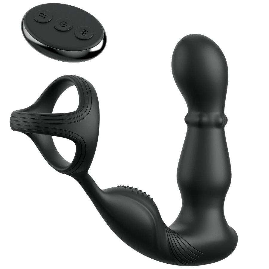 VIBRATING ANAL RING AND MASSAGER WITH REMOTE CONTROL